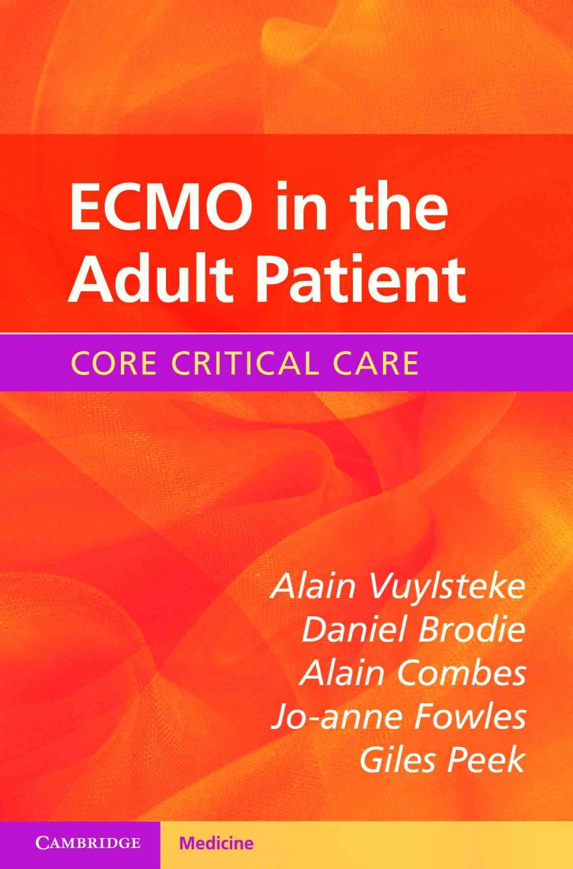ECMO in the Adult Patient